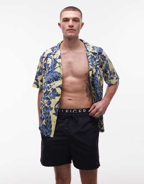 Tommy Hilfiger – Resort-Bowlinghemd mit tropischem Blumenmuster, Kombiteil - view 1
