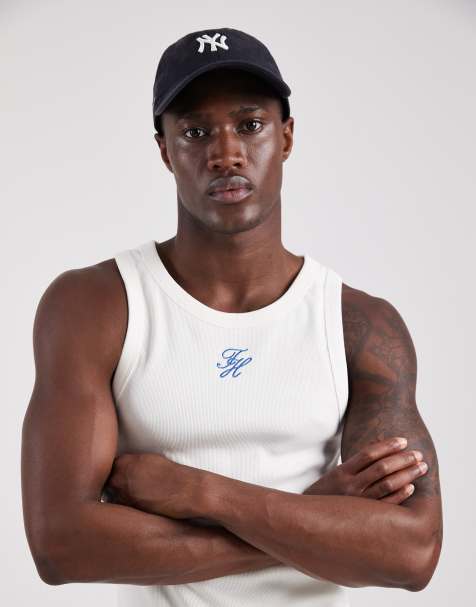 Tommy Hilfiger - Resort - Geribbelde tanktop met logo in ivoorwit - view 1