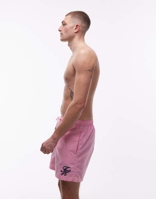 Tommy Hilfiger - Resort - Pantaloncini da bagno rosa con coulisse e logo a contrasto , 2 di 5