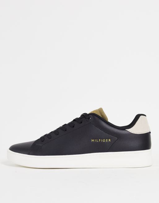Tommy Hilfiger - Retro-sneakers i sort læder