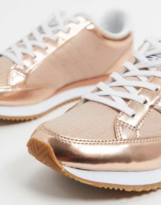 Tommy hilfiger store rose gold shoes