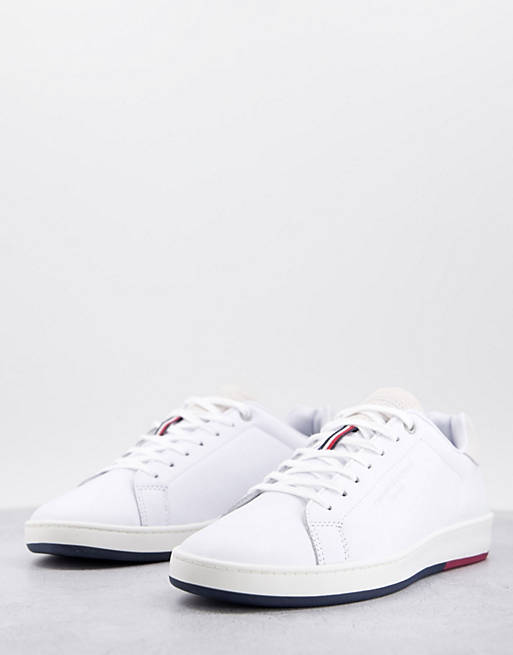 Tommy Hilfiger retro tennis trainers in white | ASOS