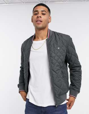 tommy hilfiger quilted bomber jacket