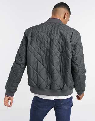 tommy hilfiger quilted bomber jacket