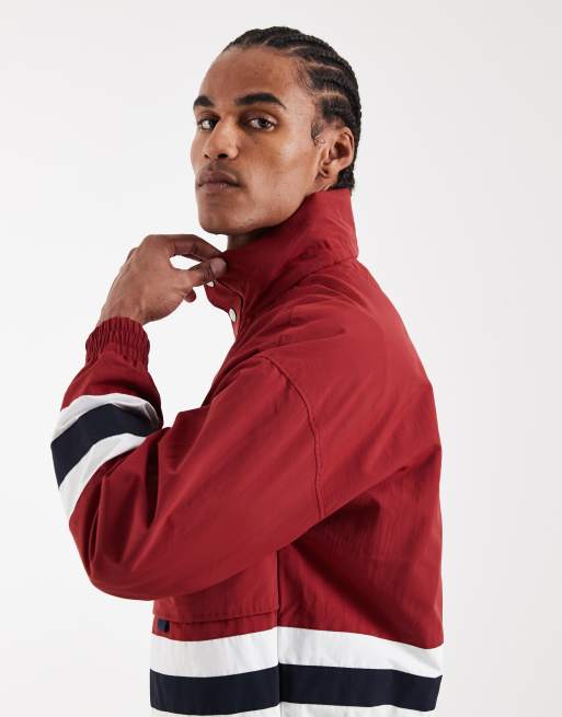 Tommy Hilfiger reversible regatta windbreaker jacket in red, 3 of 5