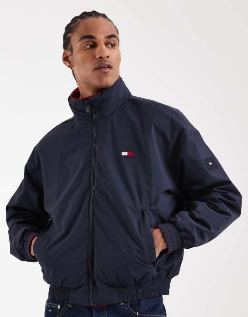 Tommy Hilfiger reversible regatta windbreaker jacket in red, 4 of 5