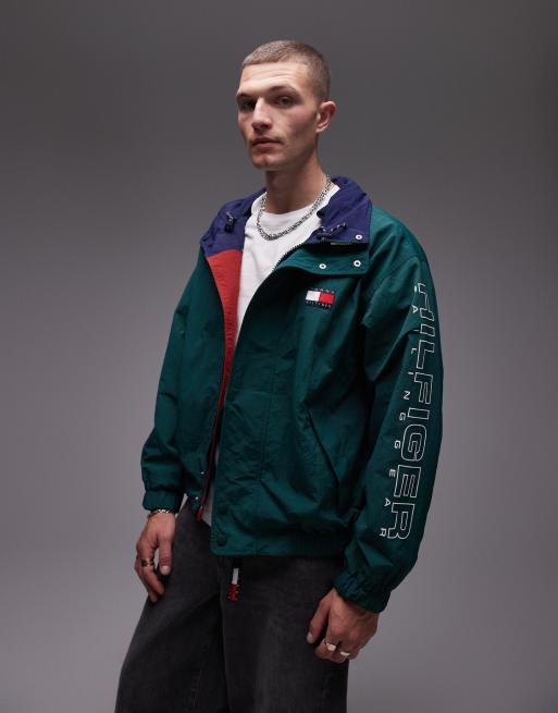 Tommy Hilfiger reversible sailing jacket in navy and red/dark