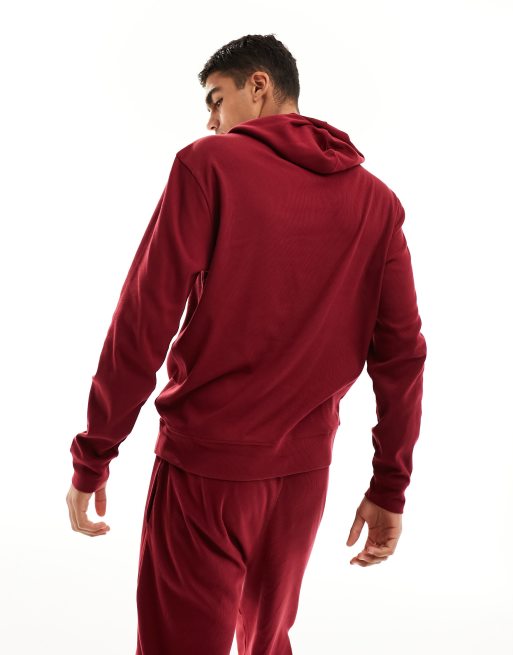 Tommy hilfiger best sale hoodie burgundy