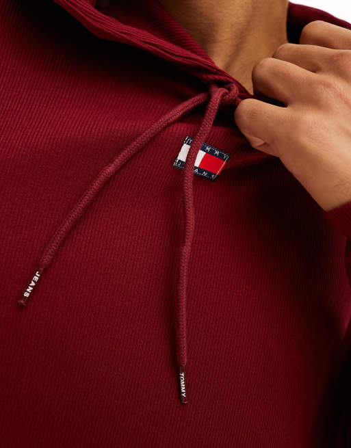 Burgundy tommy hilfiger discount hoodie