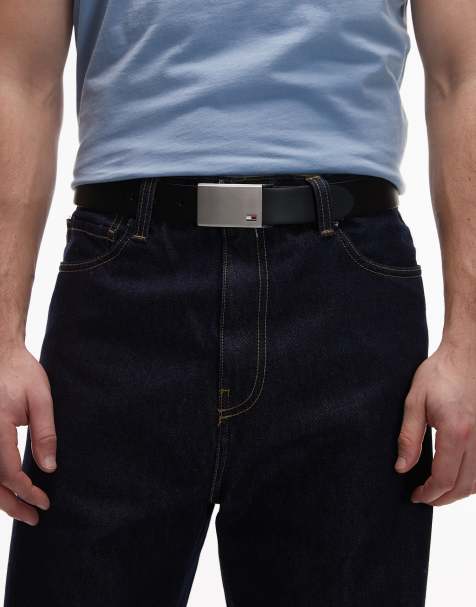 Tommy Hilfiger - Riem met metalen gesp in zwart - view 1