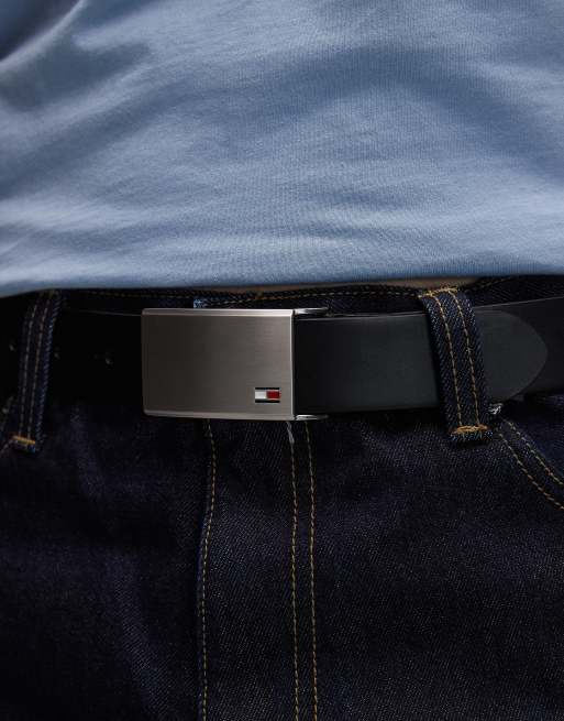 Tommy Hilfiger - Riem met metalen gesp in zwart, 3 van 3