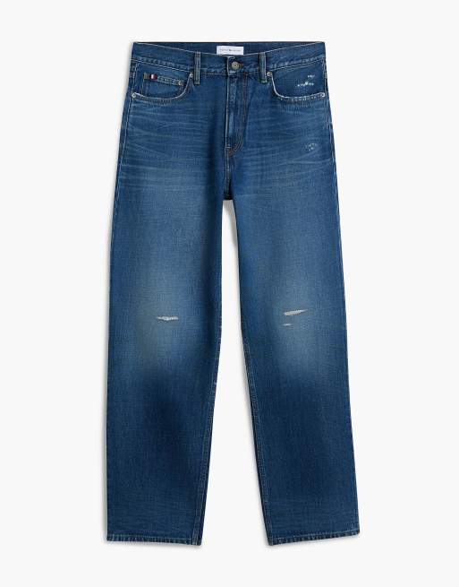 Tommy Hilfiger River jean droit décontracté en bill indigo - délavage moyen, 7 de 7
