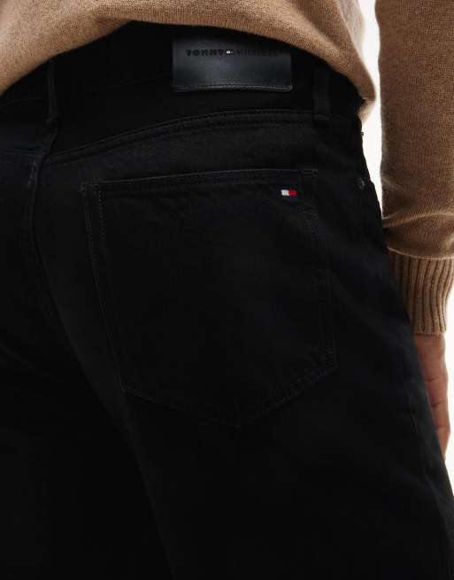 Tommy Hilfiger River relaxed straight black jeans in bas black, 4 of 7