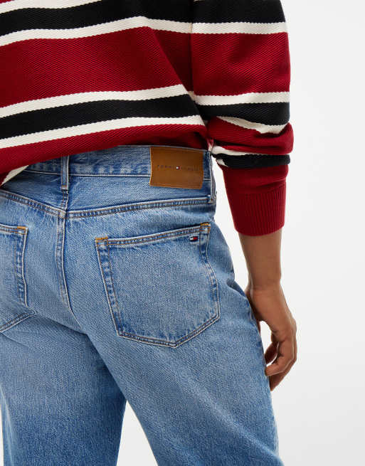 Tommy Hilfiger River relaxed straight faded jeans in terry indigo, 5 of 7