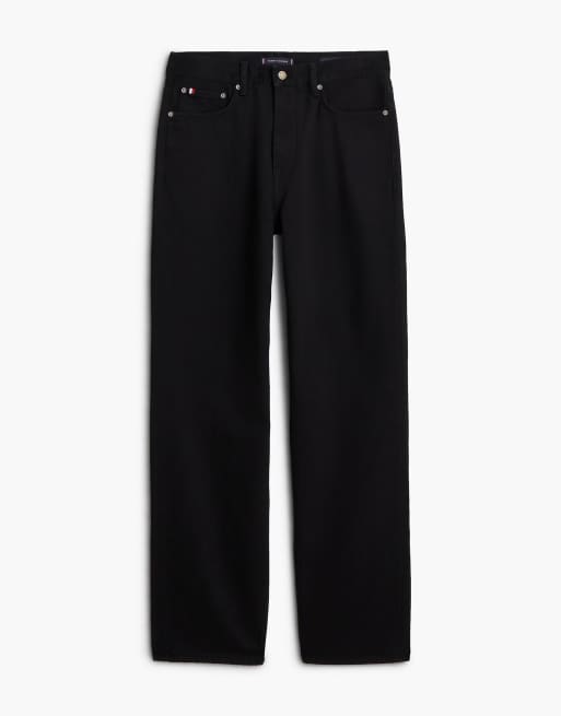 Tommy Hilfiger River Relaxed Straight Jeans in Schwarz, 7 von 7