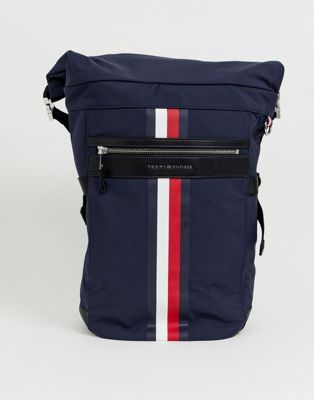 tommy hilfiger roll top backpack