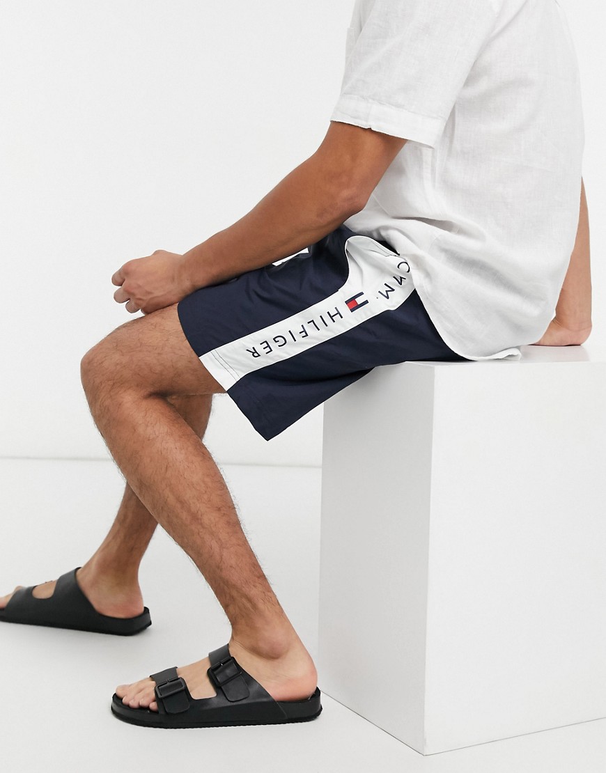 Tommy Hilfiger Rory Swimshorts In Black-white