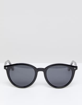 tommy hilfiger black round sunglasses