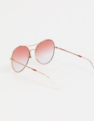 tommy hilfiger rose gold sunglasses