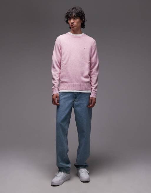 Tommy Hilfiger – Różowy sweter z wełny jagnięcej, 2 z 5