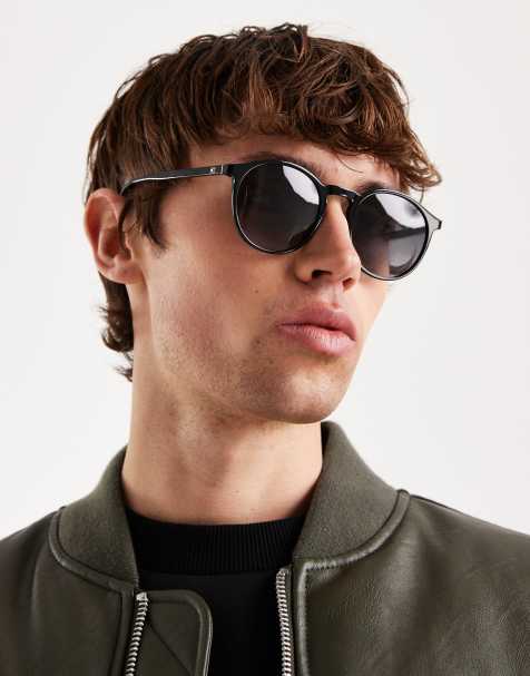 Tommy Hilfiger – Runde Sonnenbrille in Schwarz - view 1