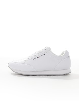 Tommy Hilfiger Runner Stripe Sneakers In White