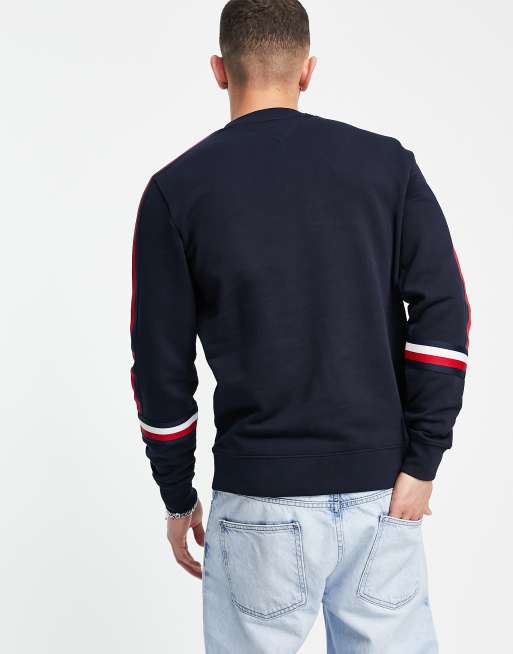 Tommy tape hot sale sweatshirt