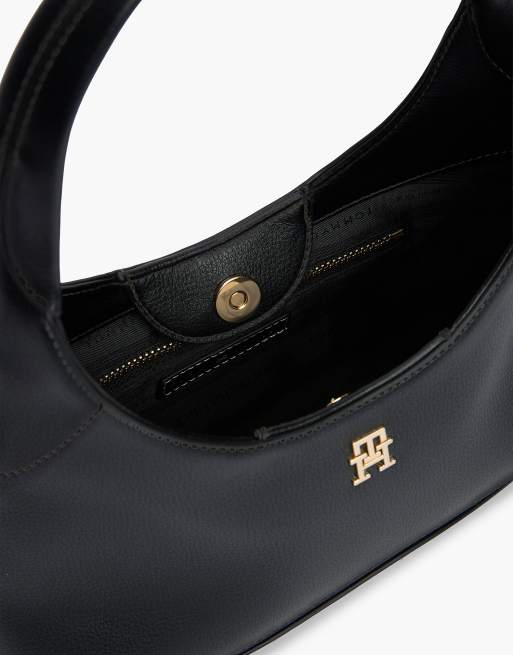Tommy Hilfiger - Sac bandoulière à plaque monogramme TH - Noir, 4 de 5