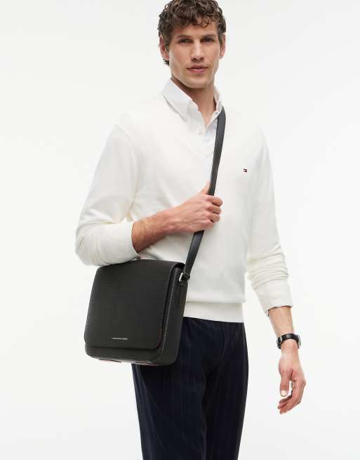 Tommy Hilfiger sac messager bandoulière texturé noir, 2 de 5