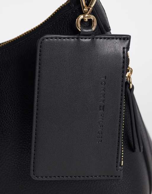 Tommy Hilfiger - Sac porté épaule à logo avec porte-cartes - Noir, 3 de 4