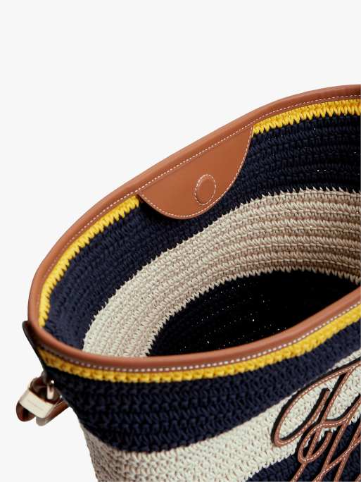 Tommy Hilfiger sac seau tissé avec logo appliqué bleu, 4 de 5
