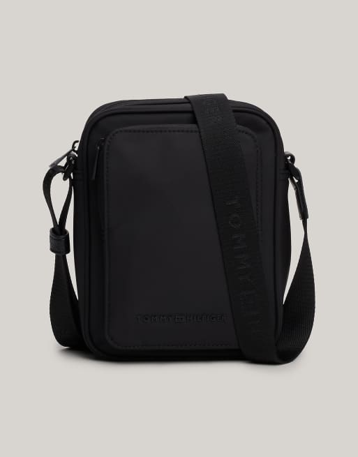 Tommy Hilfiger - Sacoche texturée à petit logo - Noir