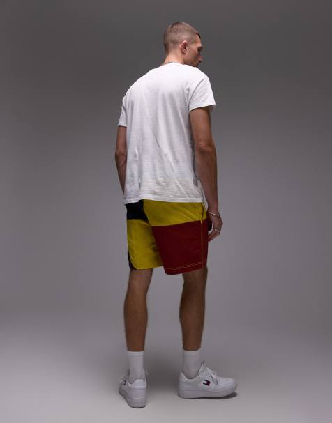 Tommy Hilfiger sailing colorblock shorts in yellow - view 1