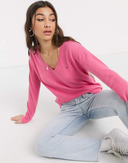 Pink tommy clearance jumper