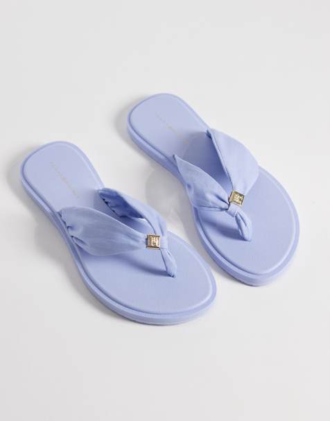 Tommy Hilfiger - Scandi - Tongs froncées - Bleu - view 1