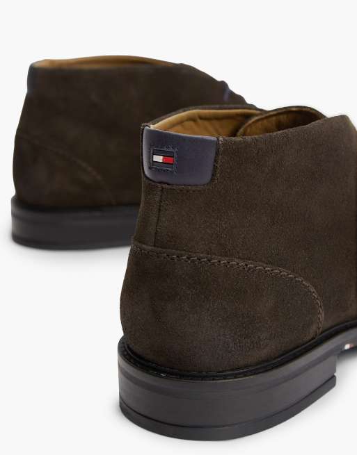 Tommy Hilfiger Schnür-Stiefeletten aus Wildleder in Dunkelbraun, 6 von 7