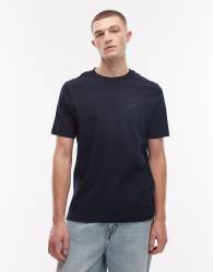Tommy Hilfiger script interlock t-shirt in navy