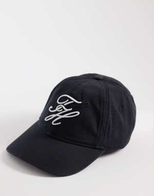 Tommy Hilfiger script logo cap in black