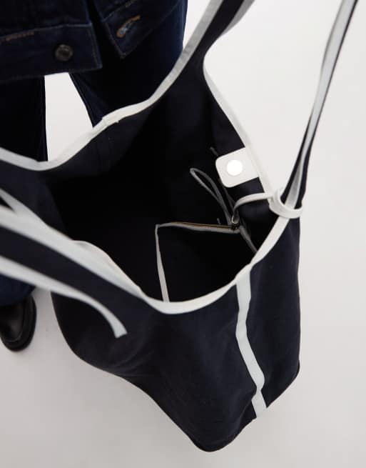 Tommy Hilfiger script logo tote bag in navy, 4 of 4