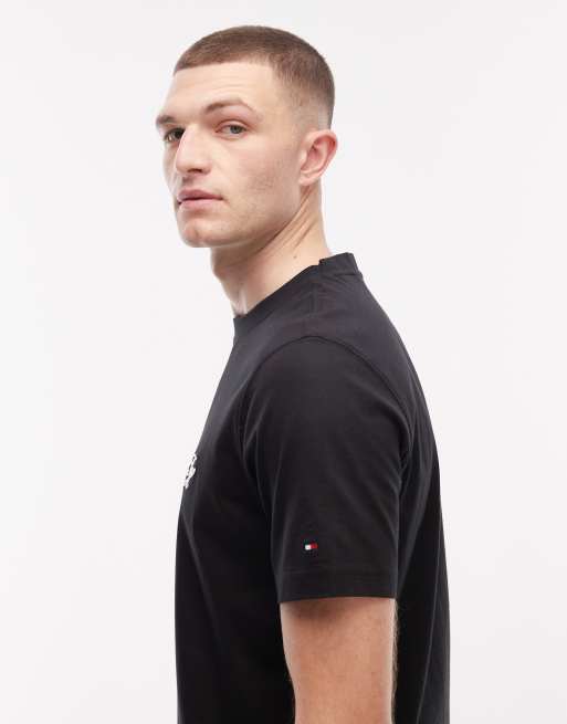 Tommy Hilfiger script monogram t-shirt in black, 3 of 5