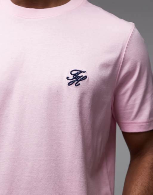 Tommy Hilfiger script monogram T-shirt in pink, 5 of 5