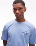 [Tommy Hilfiger] Tommy Hilfiger script t-shirt in blue Chest 40 Cloudy blue