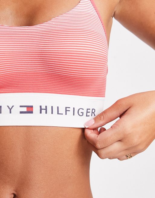 Tommy Hilfiger Releases Striped Bralette in Red