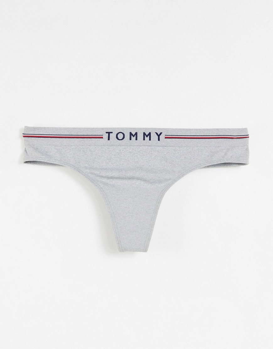 Tommy Hilfiger seamless thong in gray-Grey