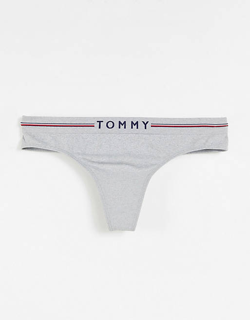 Tommy Hilfiger seamless thong in gray