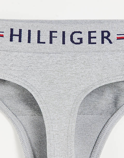Tommy Hilfiger seamless thong in gray