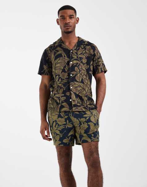 Tommy Hilfiger – Set aus Leinen in Marineblau mit Blumenmuster - view 1