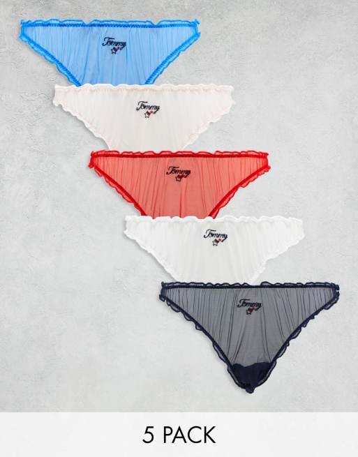 Tommy Hilfiger - Set van 5 onderbroeken in bikinistijl in multi