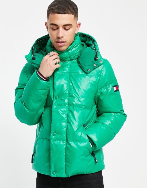 Green tommy shop hilfiger windbreaker