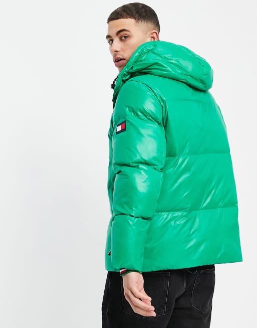 Tommy hooded sale bomber jacket